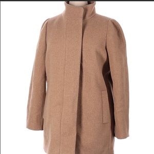 J Crew Mercantile Wool Blend Coat Camel size 4 pea coat